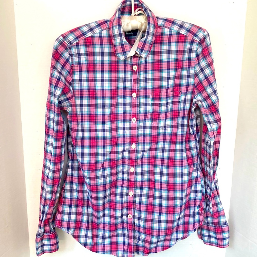 American Eagle Outfitters Classic Prep Fit Button Down Long Sleeve Shirt ~ S/P ~